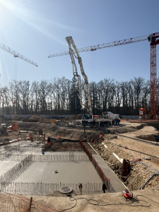 First Concrete Pour at B777
