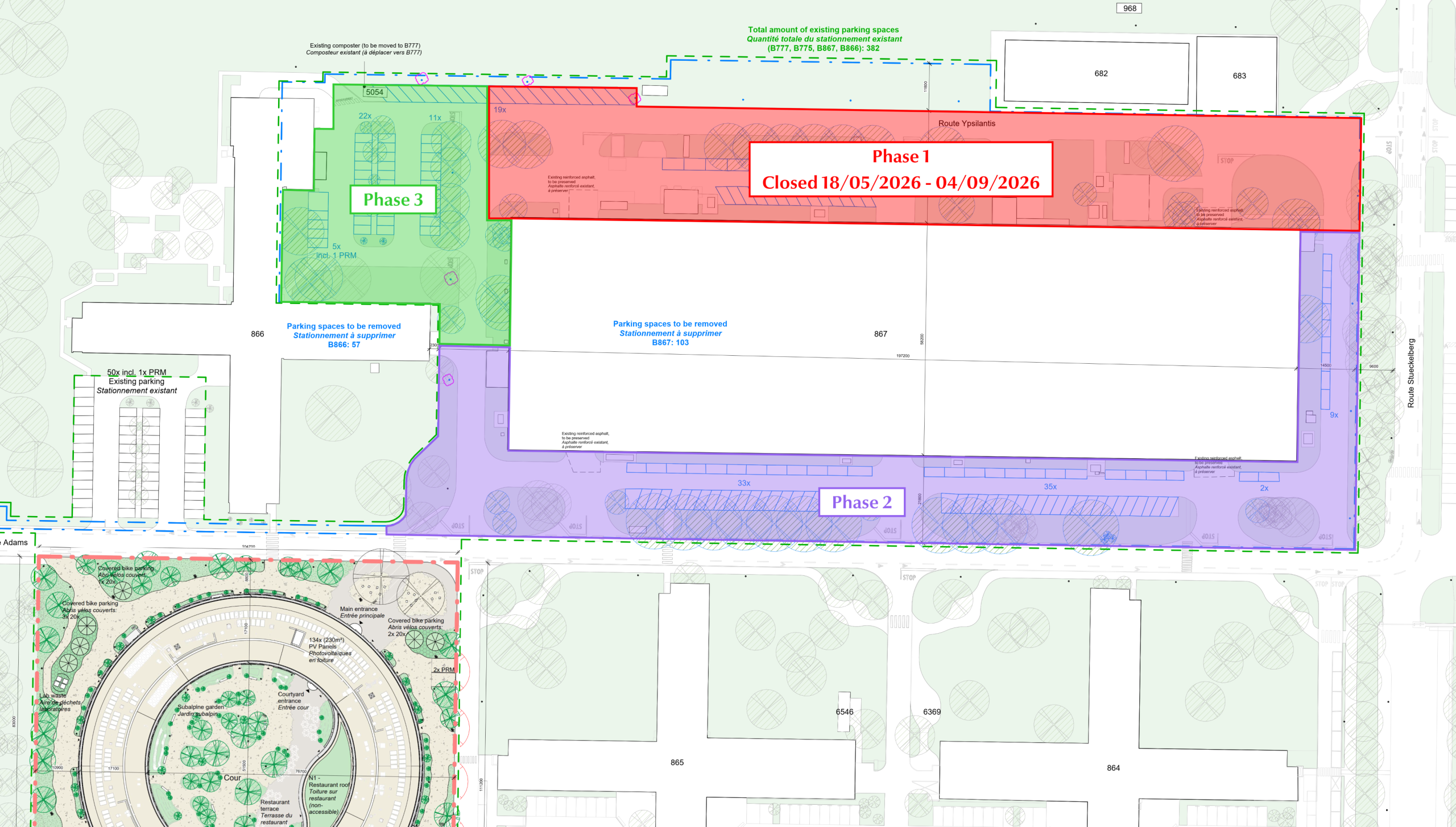 Partial Closure of B867 Parking: Upgrades Underway for a Greener, More Sustainable Space